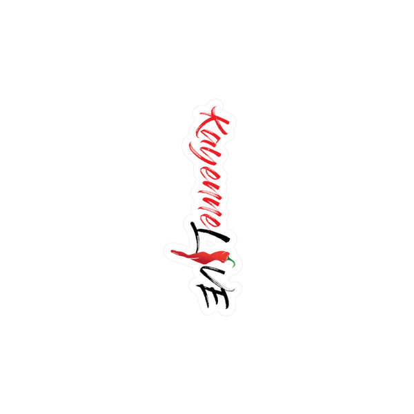 Kayenne Live Black Logo Stickers_Kiss-Cut Vinyl Decals